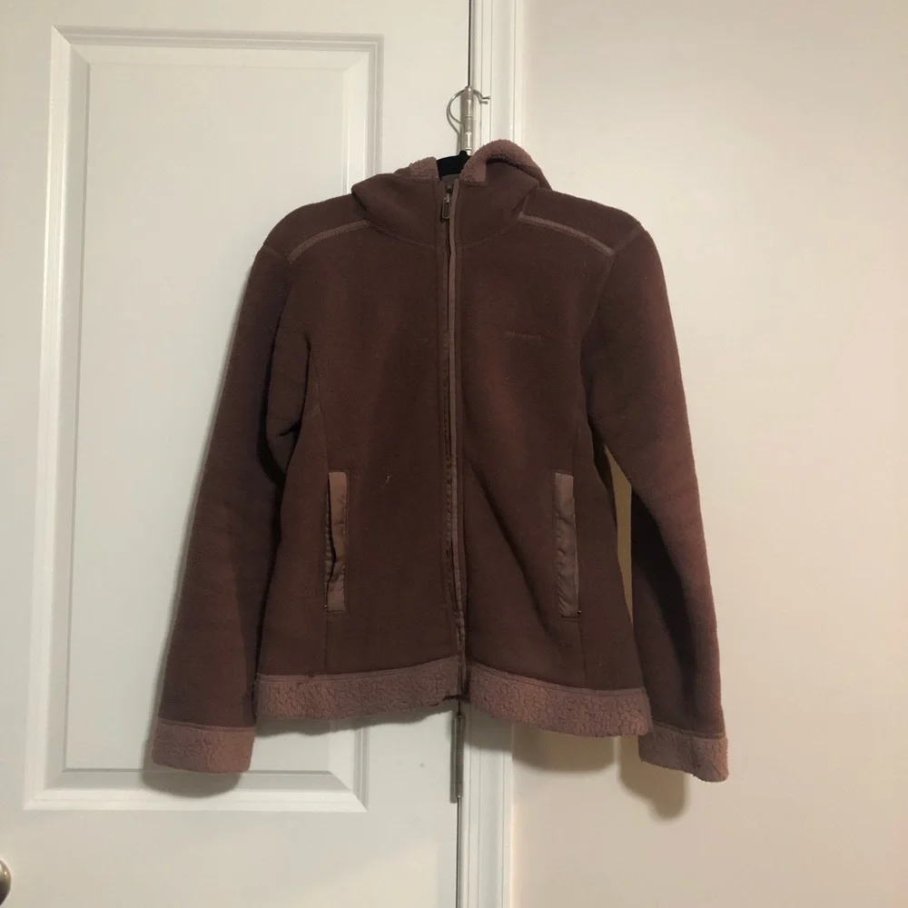 Patagonia Synchilla Brown Fleece Zip Up Jacket Size Small